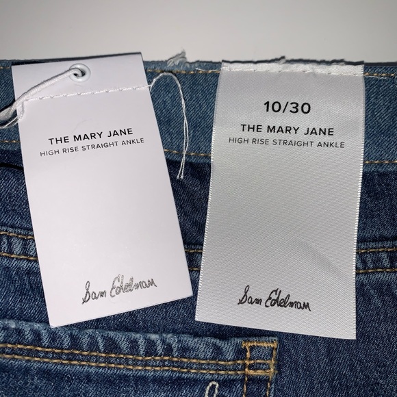 Sam Edelman MARY JANE Fringe Hem Contrast Jeans - Picture 9 of 12